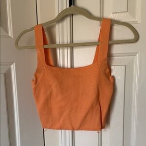 Zara Vibrant Orange Crop Top